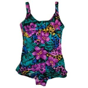 Vintage floral swimsuit